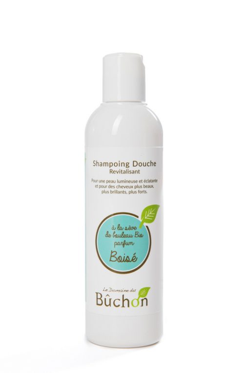 shampoing douche boisé sève bouleau